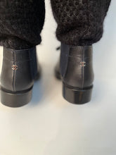 Load image into Gallery viewer, Chanel 11A, 2011 Fall Runway Black Leather Boots EU 39 US 8.5/9