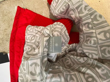 Load image into Gallery viewer, Chanel Identification 03A 2003 Fall Bomber Jacket Red Reversible CC Logo Sport Coat FR 38