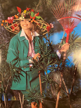 Load image into Gallery viewer, 92P, 1992 Spring Chanel Green Denim 2 piece Jacket Pant Suit Oversized FR 34 US 4/6/8