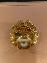 Load image into Gallery viewer, 1980’s Collection 23 Vintage Chanel Clip On Gold Pearl Camellia Earrings