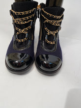 Load image into Gallery viewer, CHANEL 15A Paris Salzburg Charm chains Ankle Boots EU 39