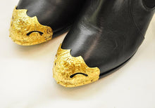 Load image into Gallery viewer, Chanel Paris Dallas 2014 black leather pull on star Ankle boots booties EU 39.5 US 8.5/9