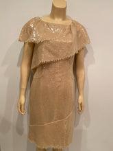Load image into Gallery viewer, Chanel 08P 2008 Spring Beige Sequin Cocktail Dress FR 36 US 4
