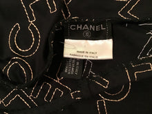 Load image into Gallery viewer, Vintage Chanel Logo Black Camisole Spaghetti Strap Tank Top FR 34 US 2/4