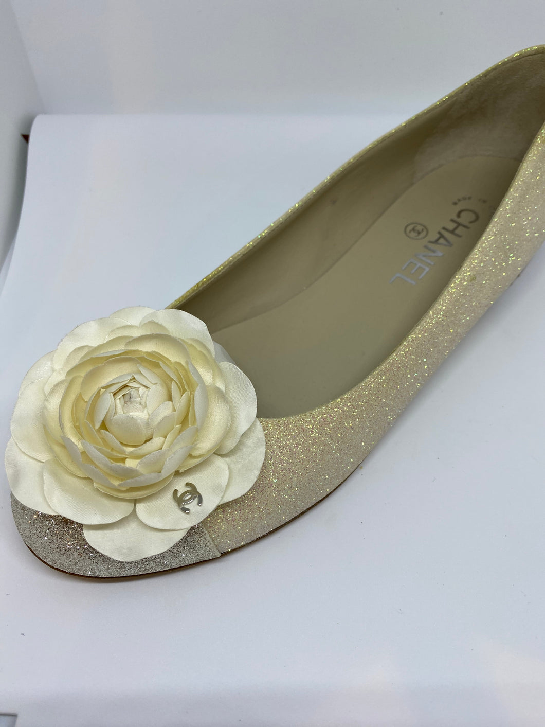 Chanel camellia ballet ballerina flats EU 38.5C