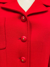 Load image into Gallery viewer, Rare Collectors Chanel Vintage 95A 1995 Fall Red Long Jacket US 6