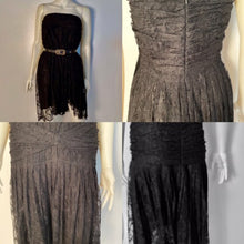 Load image into Gallery viewer, Chanel 05A, 2005 Fall Black Lace Dress/Skirt FR 38