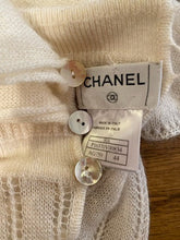 Load image into Gallery viewer, Vintage Chanel 00A, 2000 Fall Ready to Wear Ivory sweater blouse Top FR 44 US 8/10