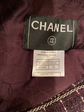 Load image into Gallery viewer, Chanel 02P 2002 Spring Maroon Tweed Jacket FR 42 US 6/8
