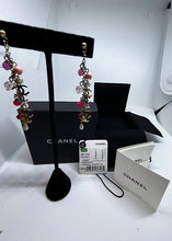 Load image into Gallery viewer, Chanel 19S 2019 long pierced CC pink bead Pearl dangle earrings
