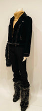 Load image into Gallery viewer, Chanel 06A 2006 Fall Washed Velvet Biker Jacket FR 42