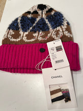 Load image into Gallery viewer, NWT Chanel 2019B 2019 Pink Winter Beanie Hat Size Large