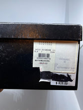 Load image into Gallery viewer, Chanel Black Leather loafer flat shoes EU 37 US 6.5