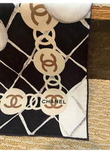 Load image into Gallery viewer, Chanel 2019 Large Silk CC Camellias Scarf