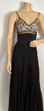 Load image into Gallery viewer, NWT Chanel 00S, 2000 Summer black long chiffon skirt FR 40