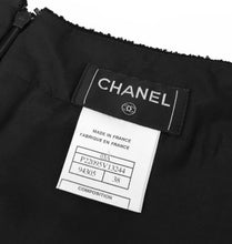 Load image into Gallery viewer, Chanel 03A 2003 Fall black tweed Boucle lace mini skirt FR 38