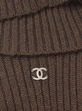 Load image into Gallery viewer, NWT 99A 1999 Fall Vintage Chanel black maxi turtleneck sweater dress FR 40 US 4/6