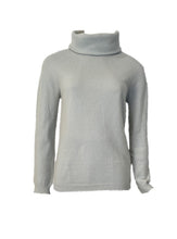 Load image into Gallery viewer, Chanel 01A 2001 Fall powder blue turtleneck pullover sweater FR 42