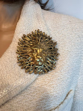Load image into Gallery viewer, Limited Edition Chanel 19K 2019 Large Lion Head Gold Tone Brooch Pin