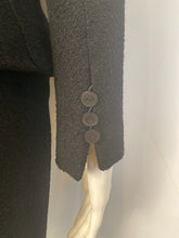 Load image into Gallery viewer, Vintage Chanel 98P, 1998 Spring black boucle wool skirt suit US 2/4