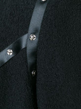 Load image into Gallery viewer, Chanel 2003 Fall 03A black Cropped Boucle Tweed Jacket FR 48 US 10/12