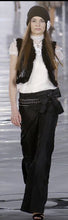 Load image into Gallery viewer, Chanel 05A 2005 Autumn Fall Leather Fur lined &amp; Trimmed Cropped Short Vest FR 40 US 4/6/8