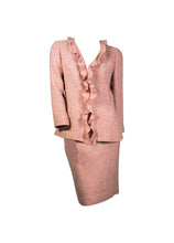 Load image into Gallery viewer, Vintage Chanel 99A 1999 Fall Pink Skirt Suit US 6/8