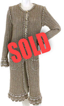 Load image into Gallery viewer, Chanel 04A 2004 Fall Cardigan Long Jacket Cardi Coat beige taupe wool Mohair US 4