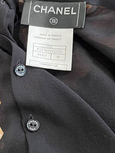Load image into Gallery viewer, Chanel 03A 2003 Fall Black Sheer Halter Top Blouse FR 40 US 4/6