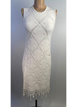 Load image into Gallery viewer, Chanel White 05P 2005 Spring Summer Woven Crochet Dress US 2/4