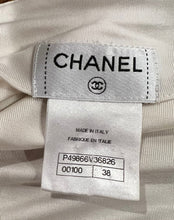 Load image into Gallery viewer, Chanel Satin Silk Pearl CC logo buttons Ivory Blouse FR 38